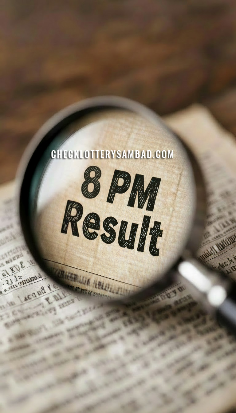 Lottery Sambad 8 PM Result
